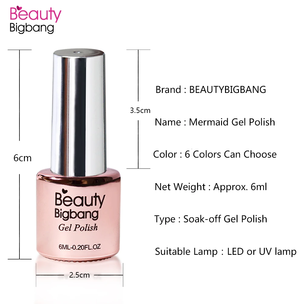 BEAUTYBIGBANG 6 мл Хамелеон голографический Гель-лак для ногтей Звездный Платиновый эффект замачиваемый лак маникюрный лак для ногтей