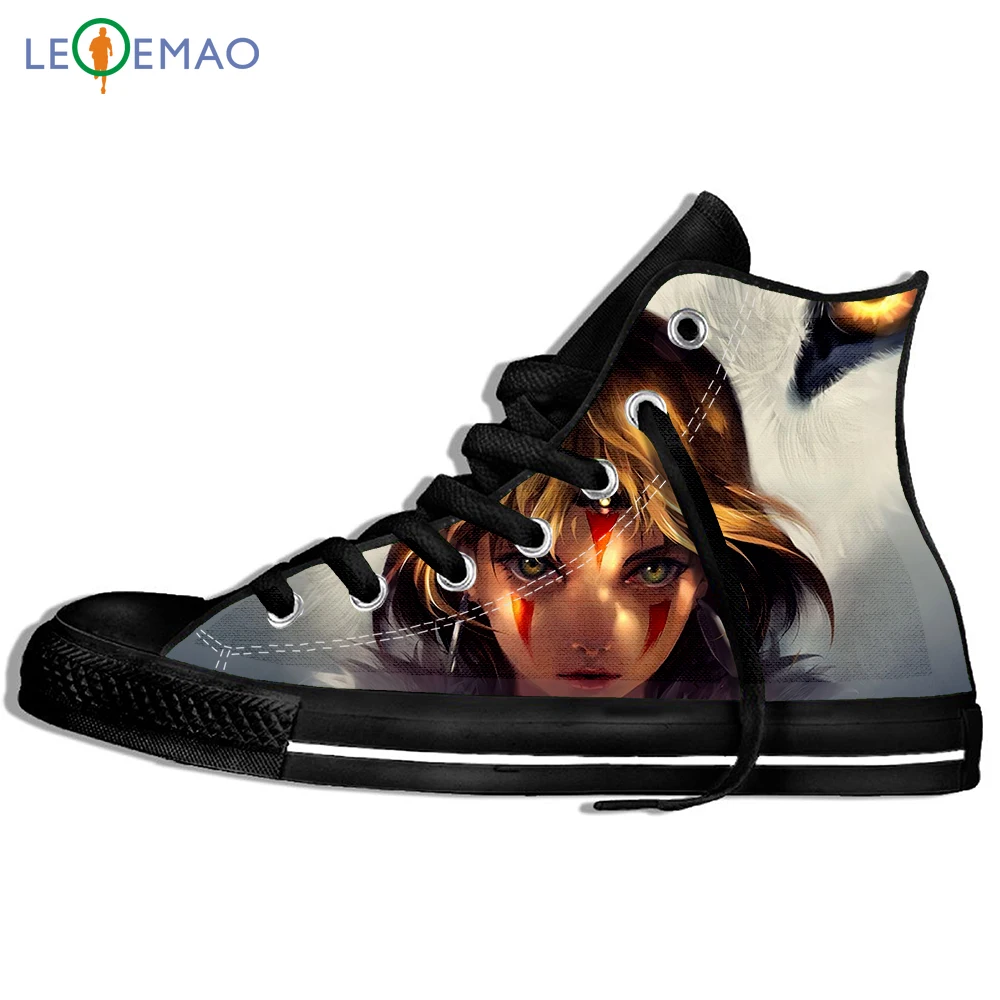 

Custom Image Printing Sneakers Arrival Popular Anime Mononoke Princes Men/Harajuku Style Plimsolls Canvas Breathable Shoes