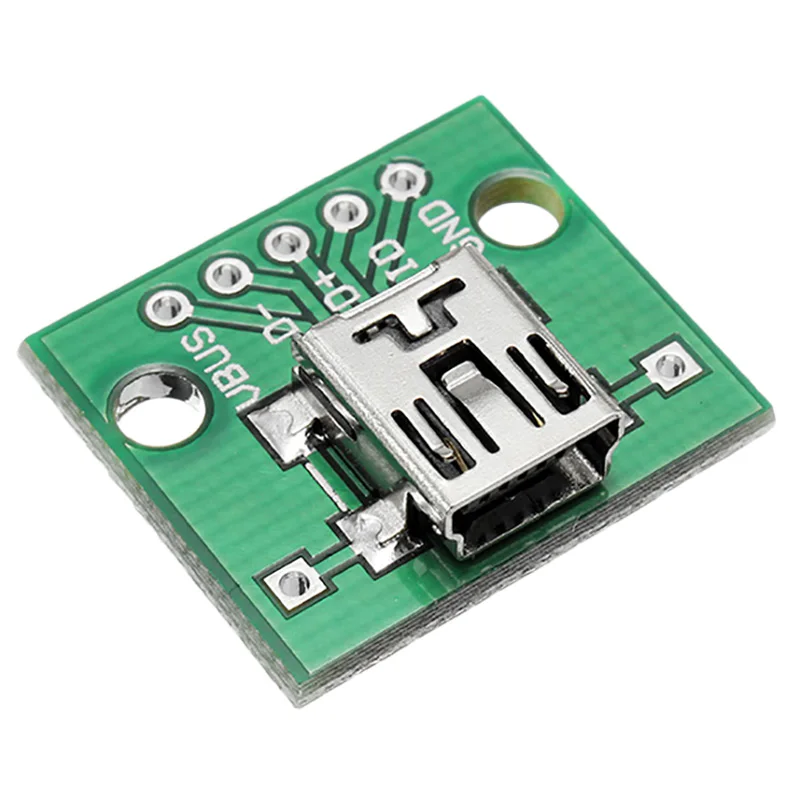 

10Pcs Mini Usb To Dip Female Head Mini-5P Patch To Dip 2.54Mm Adapter Board