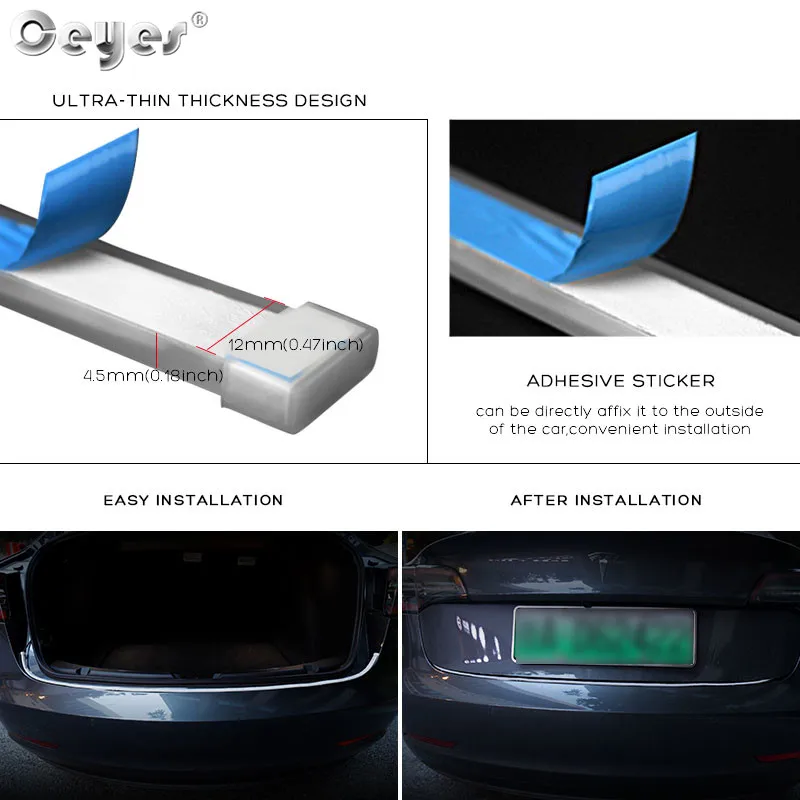 12 car turn signal led trunk strip Light for car Tail trunk Tailgate strip (5)