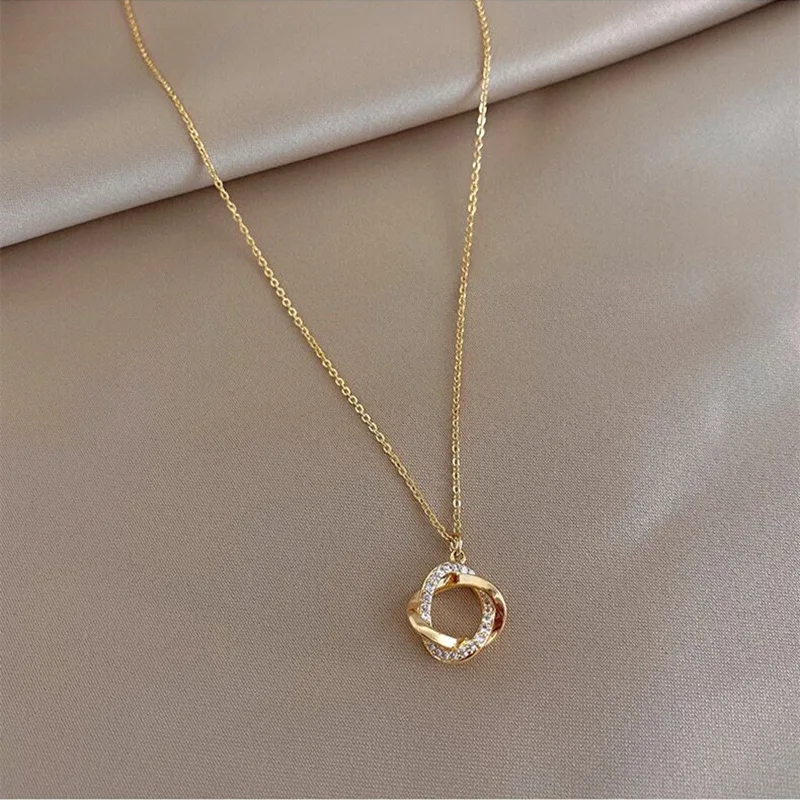 WOOZU 925 Sterling Silver Korean Romantic Cross Flower