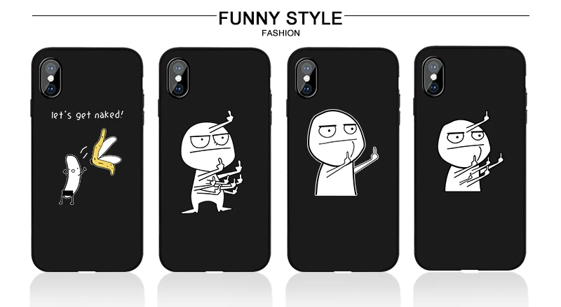 iphone 7 cover Funny Cartoon Phone Case for IPhone 12 Mini 11 Pro X XS MAX XR 8 7 6s Plus SE 2020 Cute Cases Soft Silicone TPU Back Cover Shell case iphone 6