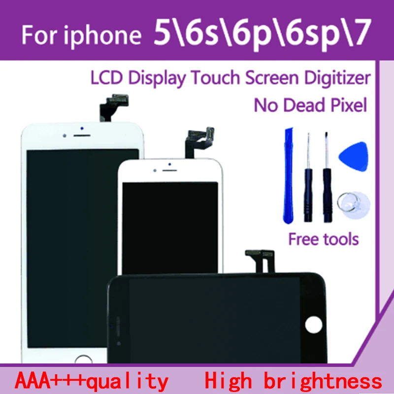 Класс AAA + для iPhone 5 6s lcd с 3D силой сенсорный экран дигитайзер в сборе iPhone6 Plus p 7