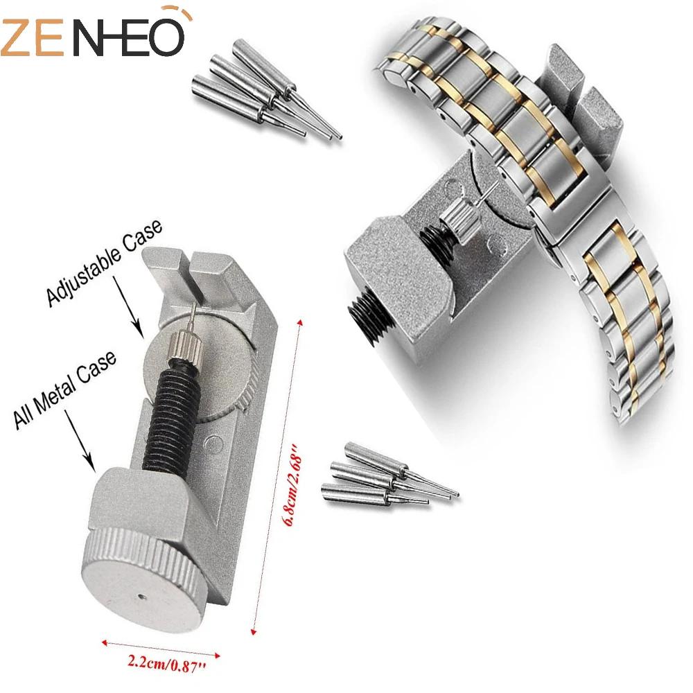 

New Professional Watch Band & Bracelet Link Remover Adjustable with Metal 3 Pins Watch Repair Tools for Watchmaker