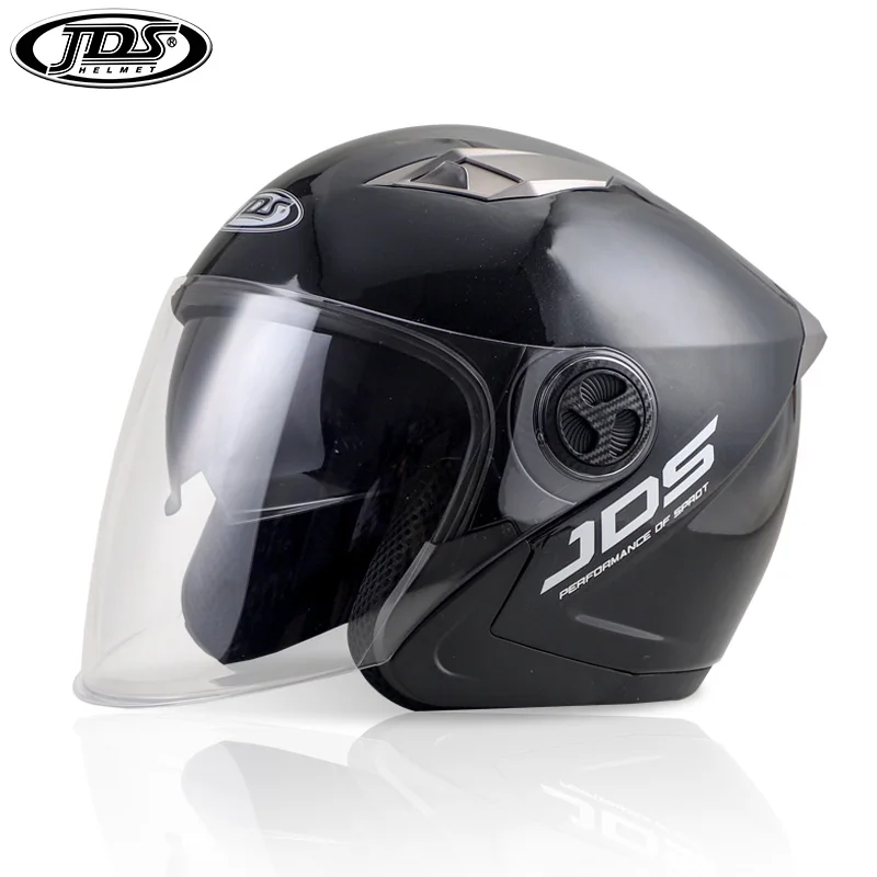 NENKI мотоциклетный шлем Мото шлем половина лица мотоциклетный шлем электрический защитный двойной объектив Мото шлем для женщин/мужчин - Цвет: JDS 838 A2