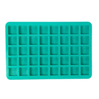 

2 Pcs Cavity Square Caramel Candy Silicone Molds, Chocolate Truffles, Ganache, Hard Candy, Praline, Ice Square Tray and Gummy Je