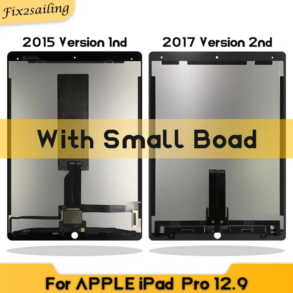 LCDs For iPad Pro 12.9(/ Version) A1652 A1584 A1670 A1671 2nd LCD Touch Screen Digitizer Assembly With Small Board