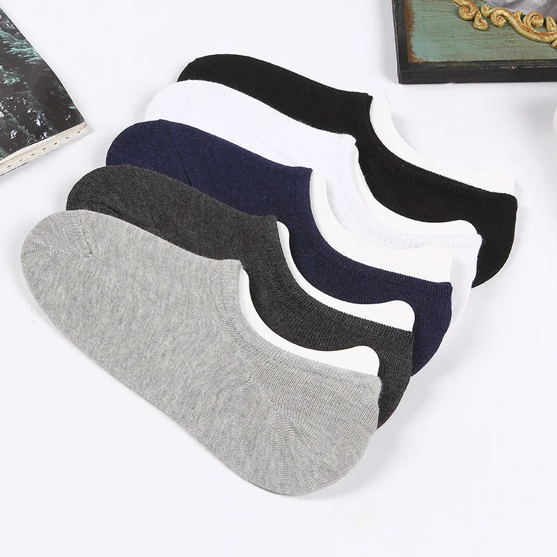 Granjero Gordo 6 Pares De Calcetines Invisibles Para Hombre, Antideslizantes, De Silicona, Con