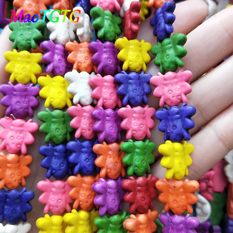 

Mixcolor Loose Turquoises Beads For Jewelry Making Bracelet Necklace 13.5X15.5MM Colorful Turquoises Beads Accessories Wholesale