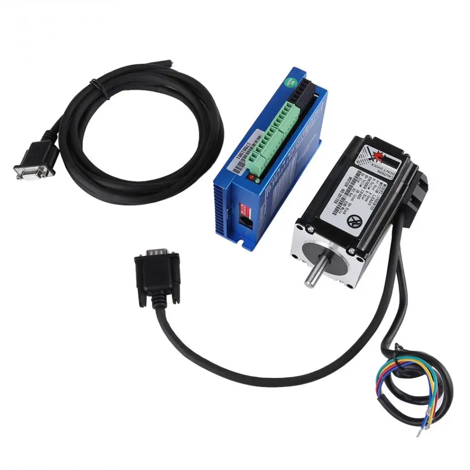 Nema 23 шаговый двигатель и HSS 57 Гибридный Серводвигатель 57HSE2N-D25 Nema 23 замкнутый контур 2N. m шаговый двигатель