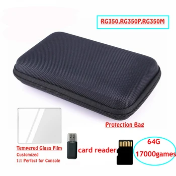 

Customized Tempered Glass Film for RG350 RG350P RG350M Handheld Retro Game Console Protection Bag SD TF Card Adapter HDMI cable