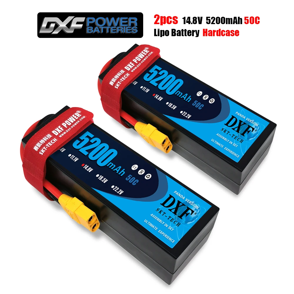 Литий-полимерный аккумулятор DXF 14 8 в 5200 мАч 50C Max 100C жесткий корпус для вертолета