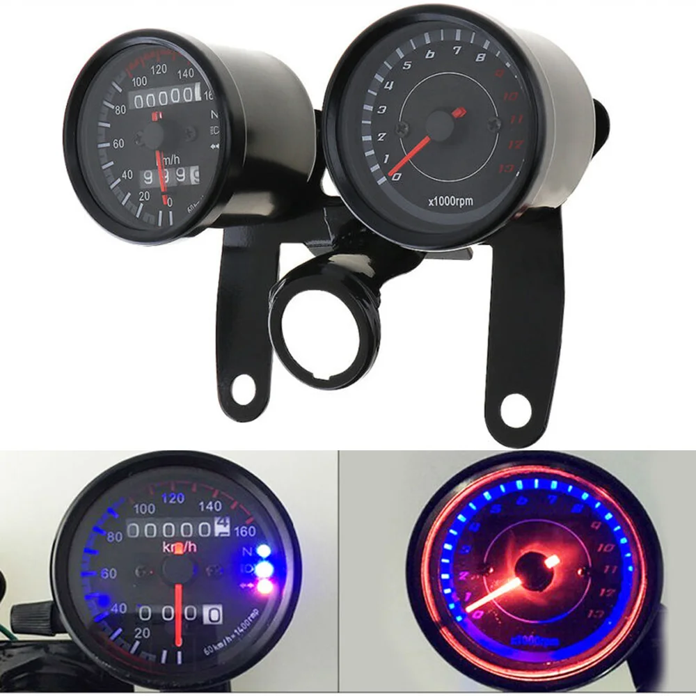 Спидометра, тахометра lcd светодиодная подсветка часов одометр мотоцикла легко установить