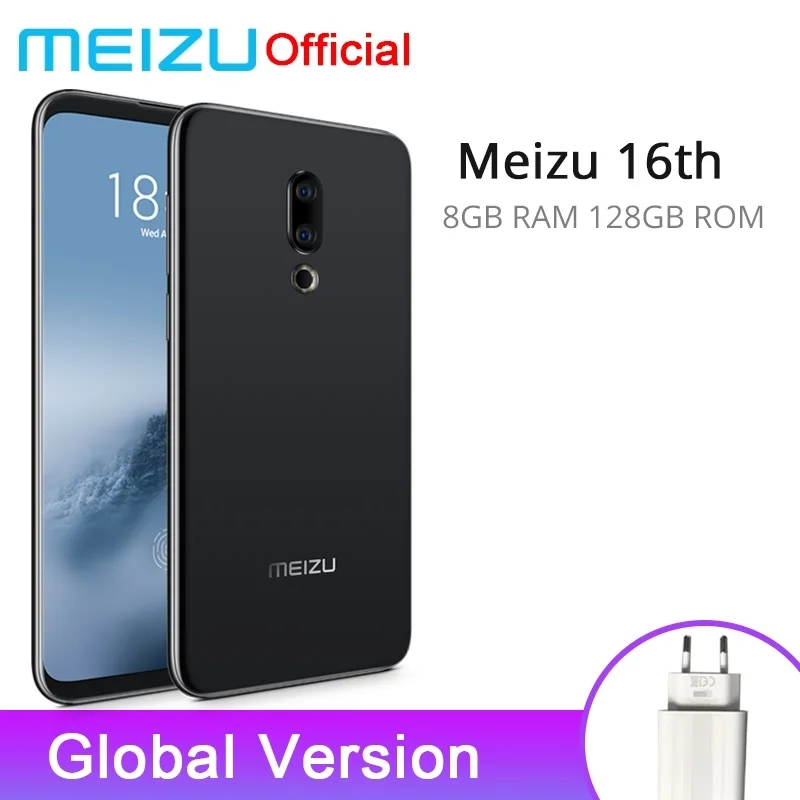 Meizu 16th 8 ГБ ОЗУ 128 Гб ПЗУ глобальная версия Snapdragon 845 Восьмиядерный мобильный