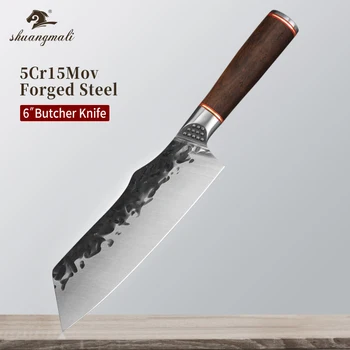 

6 Inch Cooking Cleaver Knife High Carbon Forged Stainless Steel Kitchen Chef Knives Sharp Slicing Food Cutting Chef Knives