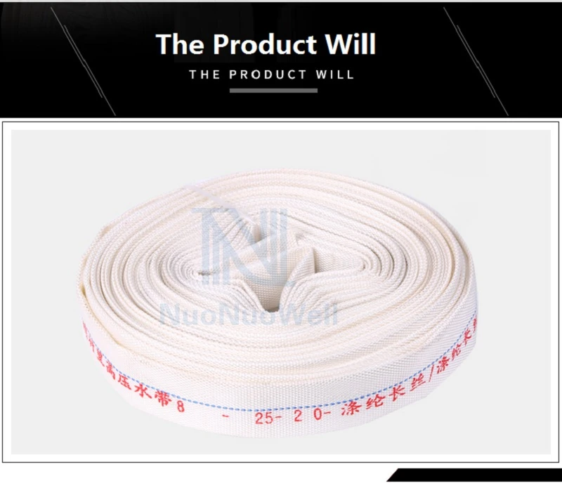 Modern Agricultural Irrigating Artifact Canvas Water Belt 1/1.5/2 Inch High Pressure Explosion-proof Heavy Duty Soft Fire Hose