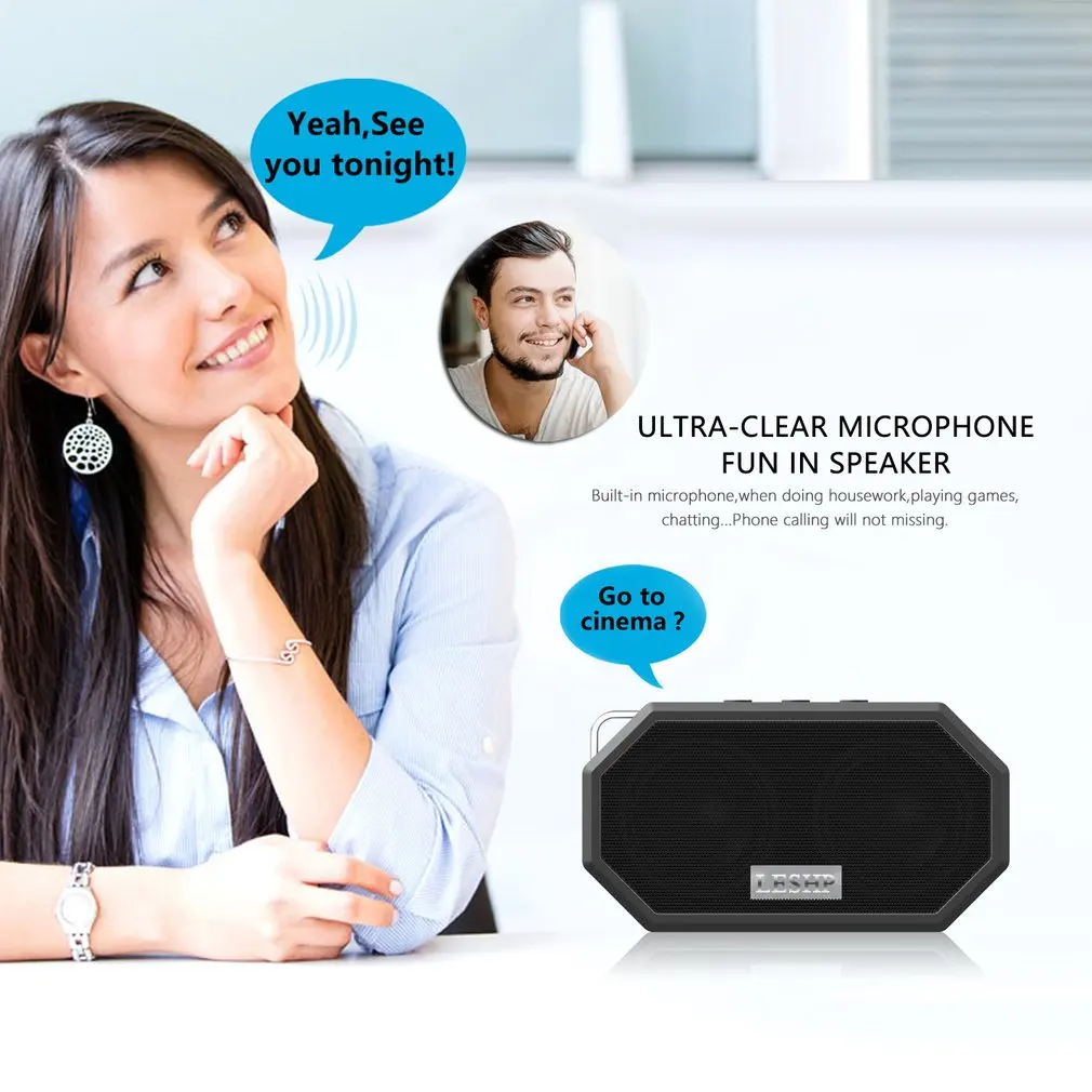 Bluetooth динамик водонепроницаемый противоударный динамик беспроводной динамик Мини Открытый Портативный Поддержка различных музыкальных форматов