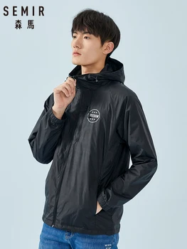 

Semir Jacket Men Spring Hooded Jacket Men 2019 New Korean Autumn Print Sports Casual Tops Windbreaker