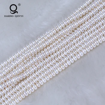

Daking Jewelry AAA 5-5.5mm Thin Button Shape Natural Freshwater Bulk True Pearl Price