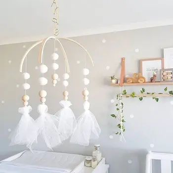 

Nordic Wooden Beads Wind Chimes Baby Crib Bell Children Room Decoration G99C