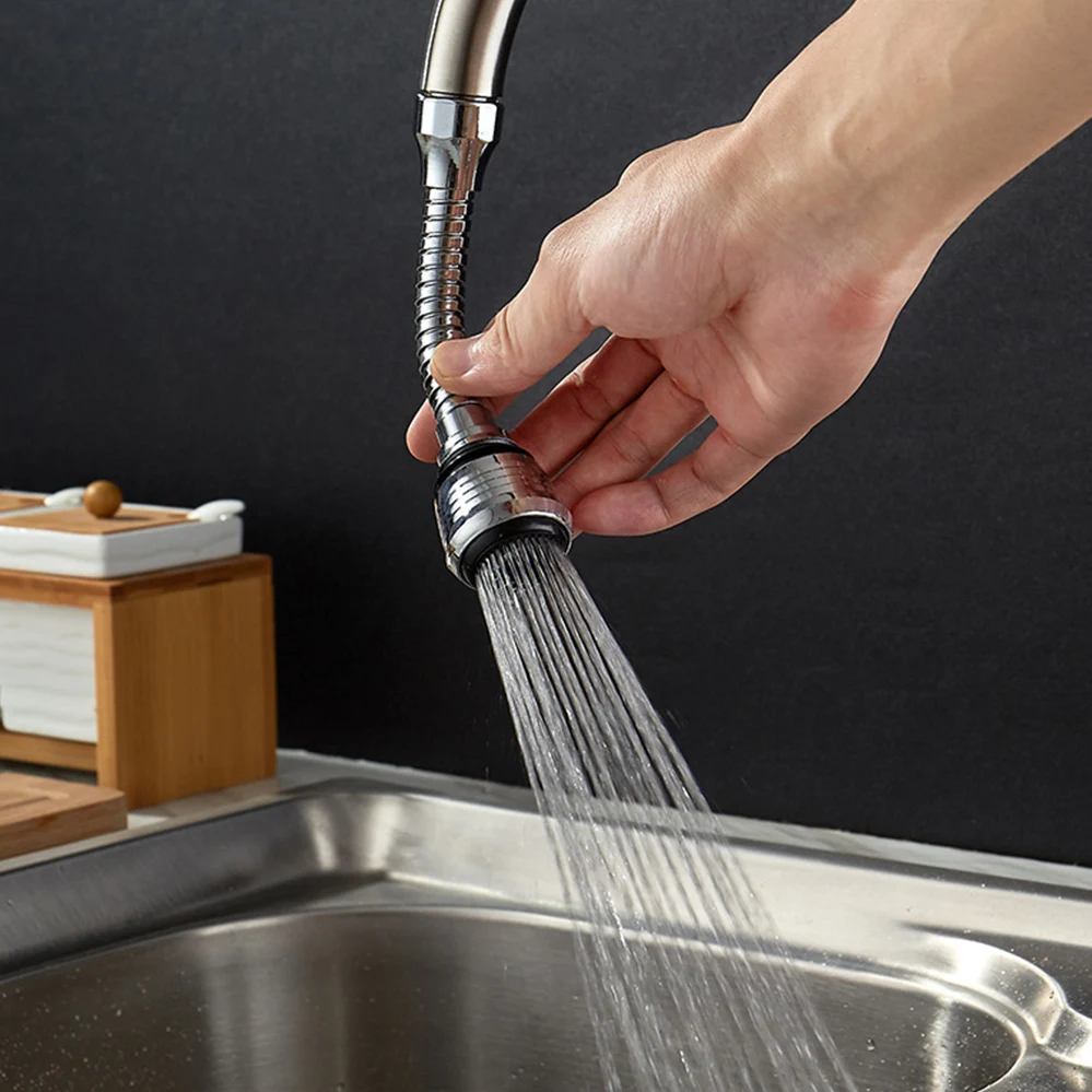 Stainless steel Rotatable Bathroom Kitchen Accessories Water Saver water Tap Filter faucet extender Booster for home and kitche