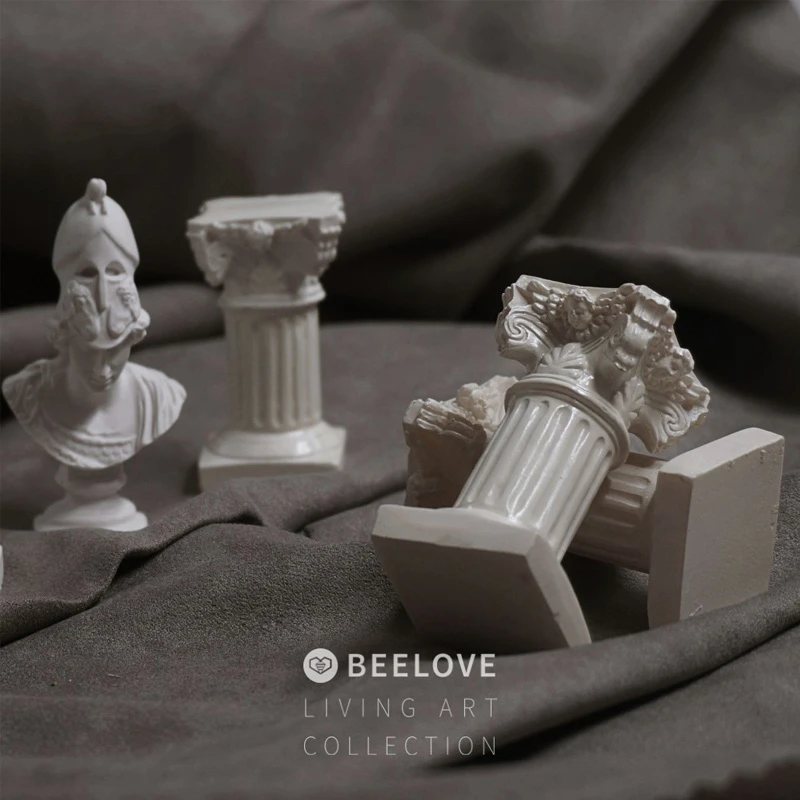 Modern Vintage Greek Miniature Roman Column Figurine Mini Garden Home Interior Showpiece Sculpture Decor Candlestick Photo Props Statues Sculptures Aliexpress
