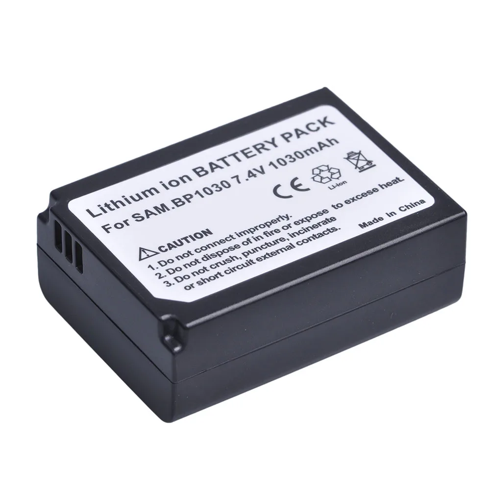 1pc BP-1030 BP 1030 Replacement Battery for Samsung NX200 NX200RS NX210 NX2000 NX300 NX1000 NX1100, BP1030B, BP1130 Battery