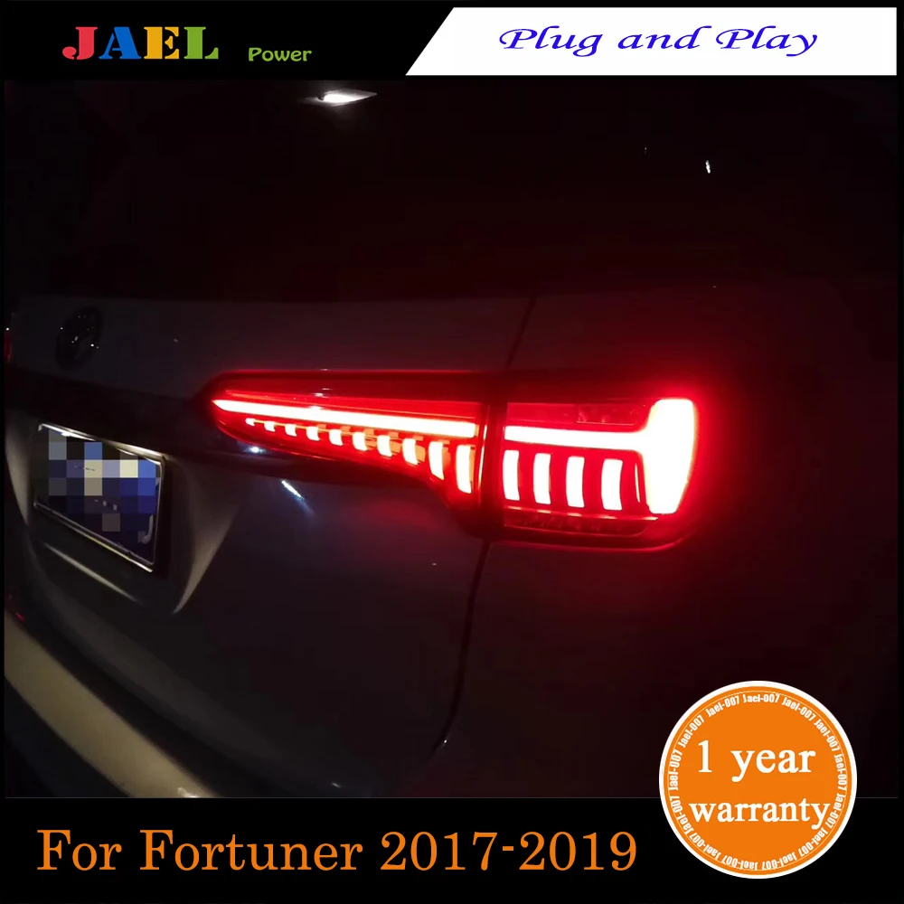 Копченый светодиодный задний светильник s Чехол для Fortuner Задний светильник s~ Автомобильный светодиодный светильник-вспышка
