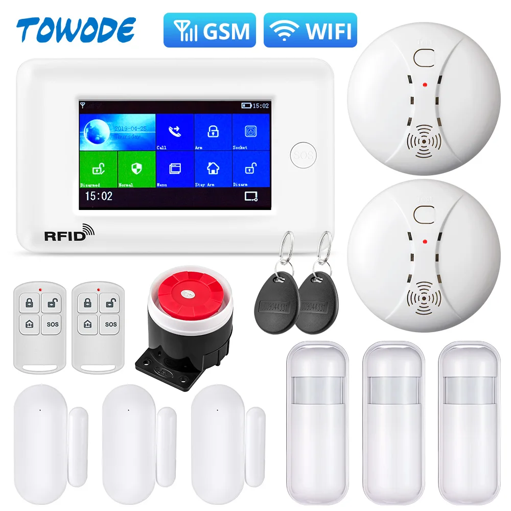 Система охранной сигнализации Towode PG106 для умного дома Wi Fi противоугонная система