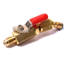 3 шт. A/C зарядки шланги запорный шаровой клапан AC хладагент для R12 R134a R410A_ WK