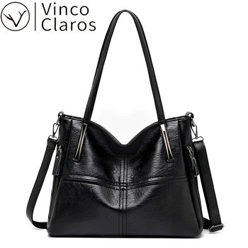 

Large Soft Leather Handbags Casual Shoulder Bag Crossbody Bags for Women 2020 Famous Brand Luxury Handbag Women Bags Designer
