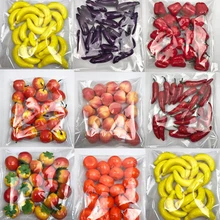 20 шт./пакет моделирование мини сушилка для овощей и фруктов красного перца/томата/баклажан/яблок/оранжевый/Персик/Банан Пены детская учебных пособий