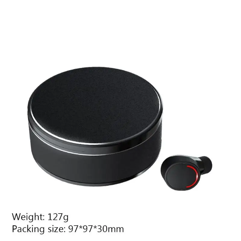 Black A ME-28 TWS Bluetooth стерео наушники с алюминиевым сплавом вращающийся чехол для зарядки окончание и прослушивание музыки пауза/воспроизведение - Цвет: Black A