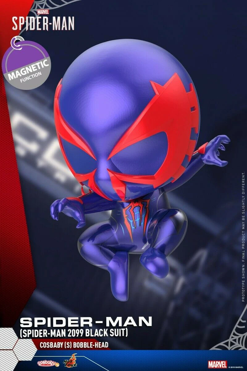 Горячие игрушки COSBABY Spider-man COSB623 Мини милый Spider-man 2099 черный костюм