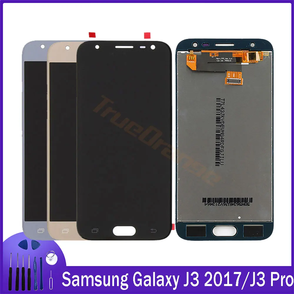 ЖК дисплей AMOLED для Samsung Galaxy J3 2017 сменный сенсорный экран с дигитайзером в сборе Pro