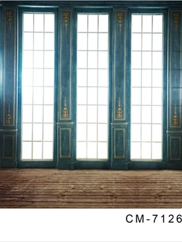 

Retro French window professional photo background vinyl indoor photography backdrops for photographer studio accessories CM-7126