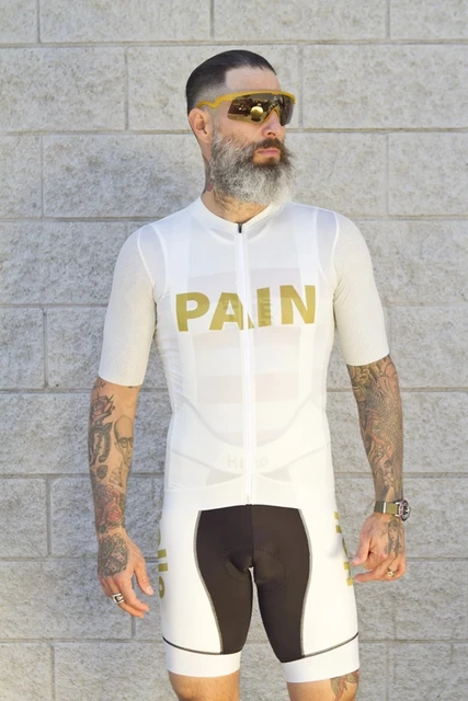 LOVE THE PAIN Pro Team Cycling Set 2021 High Quality American Professional Summer Outdoor Cycling Jersey Italian Webbing Pants 20