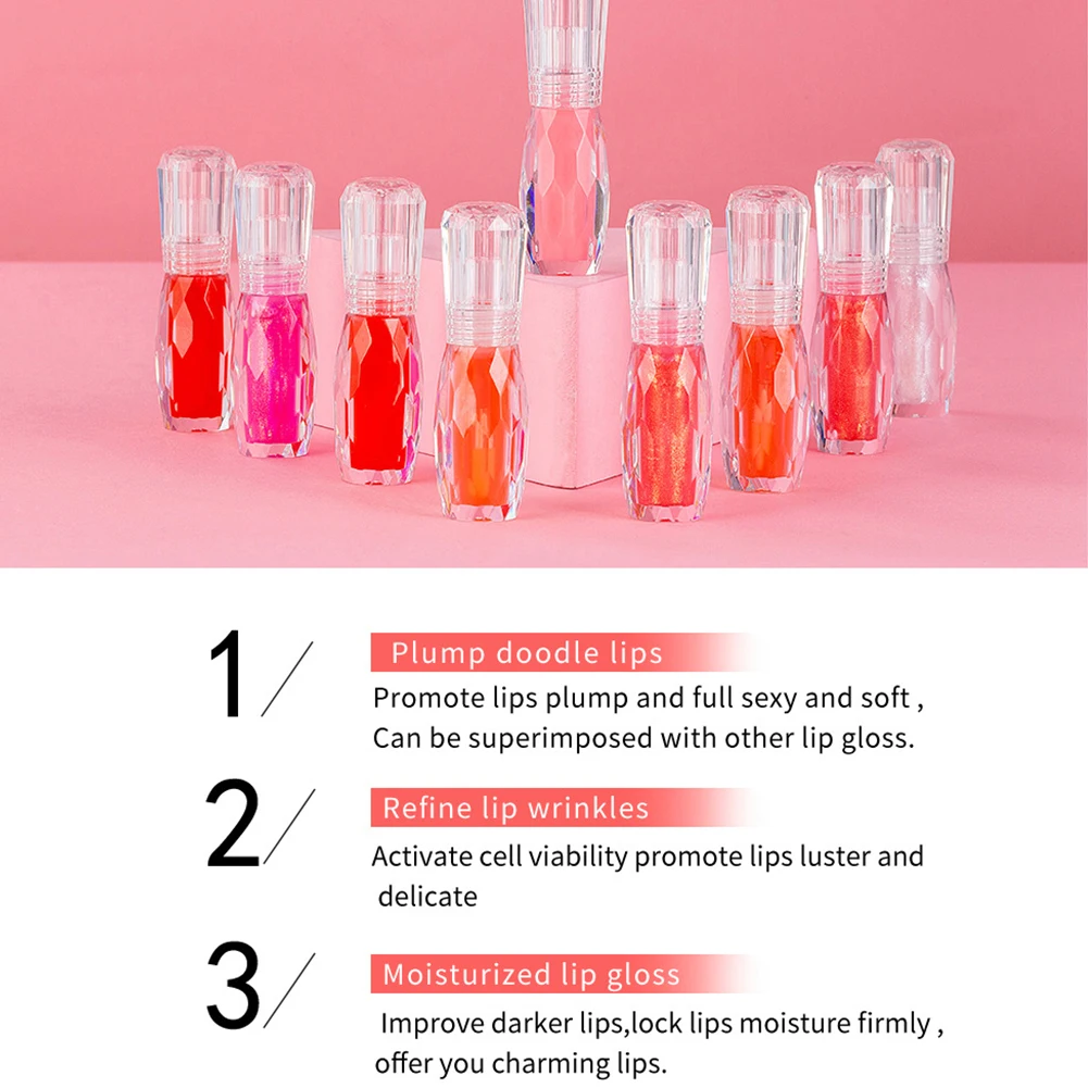 2.8ml HANDAIYAN 3D Menthol Moisturizing Lip Gloss Anti Chapping Lipstick Cosmetics