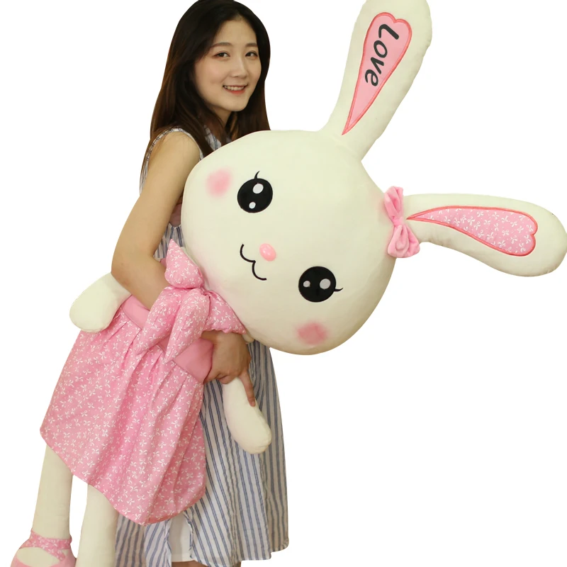 35-150cm Cute Long Legs Rabbit Plush Toy Stuffed Soft Animal Bunny Doll Baby Kids Toys Birthday Gift Christmas Present For Girl