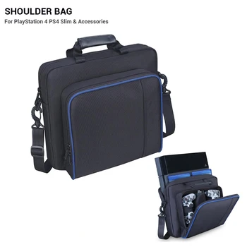 

Shoulder Bag for PlayStation 4 PS4 Slim Game Console with Strap Carrying Case Handbag Zipper Storage Bag for Sony PS4 Slim