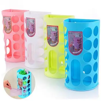 

Plastic Bag Wall Dispenser Mounted Garbage bag Storage Basket Wall Mounted Garbage Storage Box For household kitchen organizer