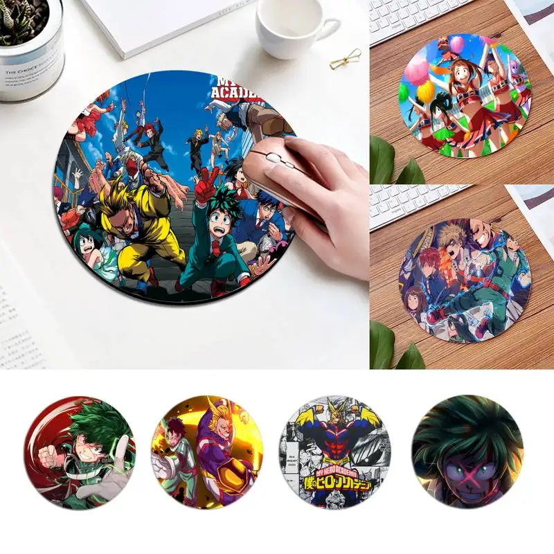 My Hero Academia Comfort Mouse Mat Gaming Mousepad Comfortable Round Pad Planet Series Desktop DIY Custom desk mat | Компьютеры и офис