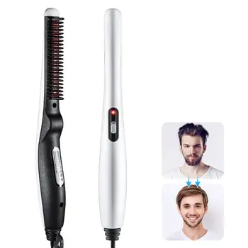 

Multifunctional Comb Curling Electric Brush Beard Combs Hair Straightener for Men
