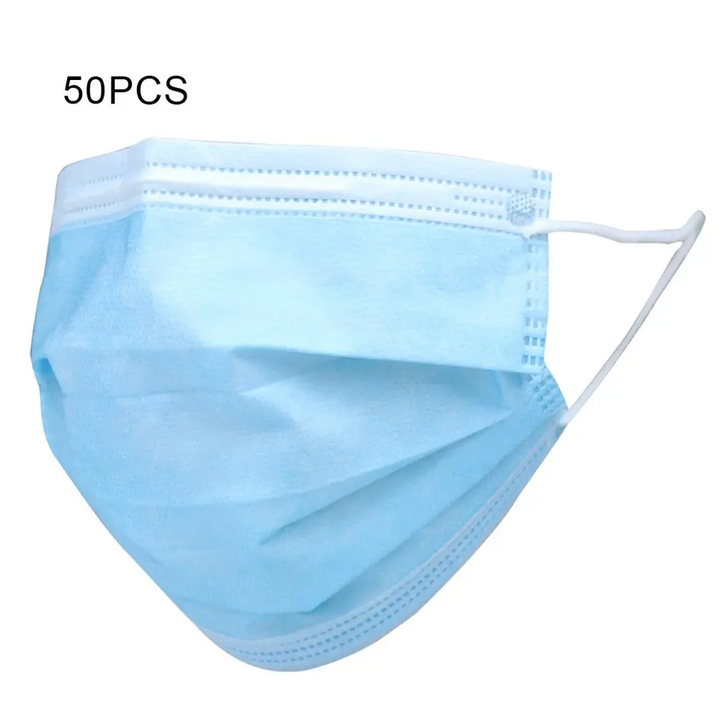 

1/10/20/50 Disposable 3-Ply Face Mask Anti Dust Protective Filter Mask For Men And Women Pm2.5 Anti-Fog And Dustproof Mask