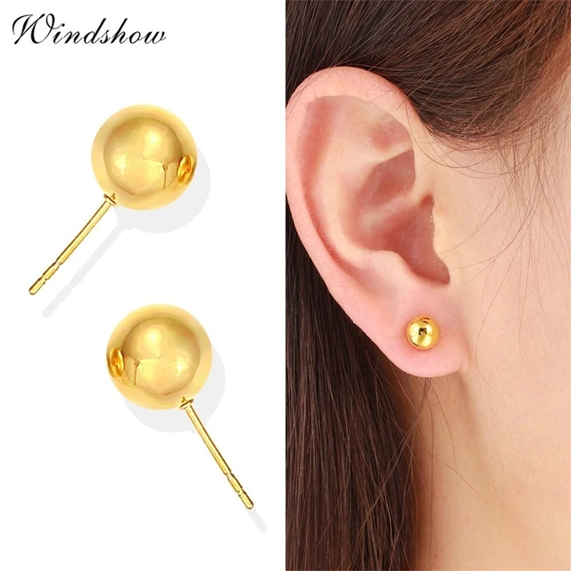 Buy Double Side Ball Stud Earrings for kids girls – 6 Pairs Fashion Front  Back Peek a Boo Ball Beads Tribal Earring Online at desertcartINDIA