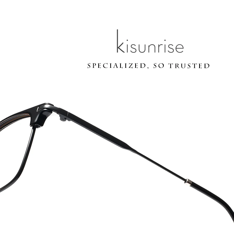 Kisunrise Рецептурные очки мужские брендовые классические дизайнерские очки ретро очки оверсайз очки близорукость оправа для женщин KS061