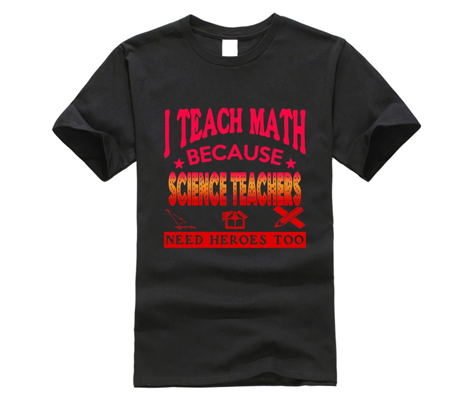 Забавная Мужская футболка Новая премиум-класса классная с надписью I Teach Math
