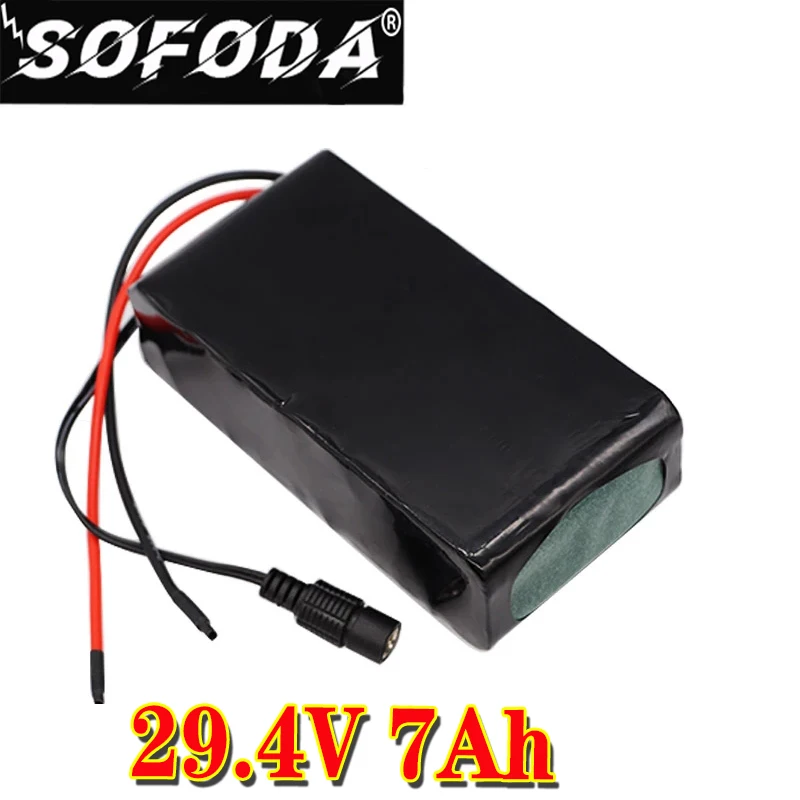 Большая емкость 24V 7Ah 7S2P 18650 Батарея литий-ионный аккумулятор 29 4 7000 мАч