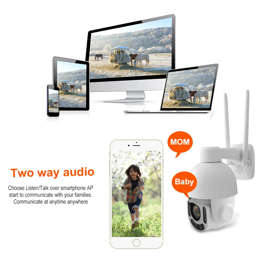 Солнечная панель 60W-30A/ч перезаряжаемая батарея 5MP IP Беспроводная камера sony Imx335 Starlight WiFi HD уличная IP66 камера с 64G SD