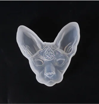 

1PC Devil Cat Shaped Silicone Jewelry Molds DIY Dried Flower Bastet Bast Bilus Jewelry Tools UV Epoxy Resin Mold popular